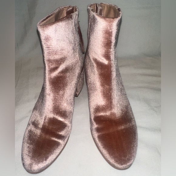 Dolce Vita Mirra Pink Velvet Ankle Boho/Festival, Cowgirl Boots - Picture 5 of 10
